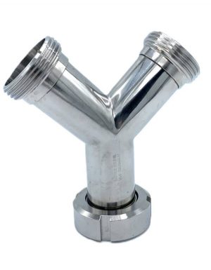Raccord Y MÂCON - 1 Femelle / 2 Mâles - INOX